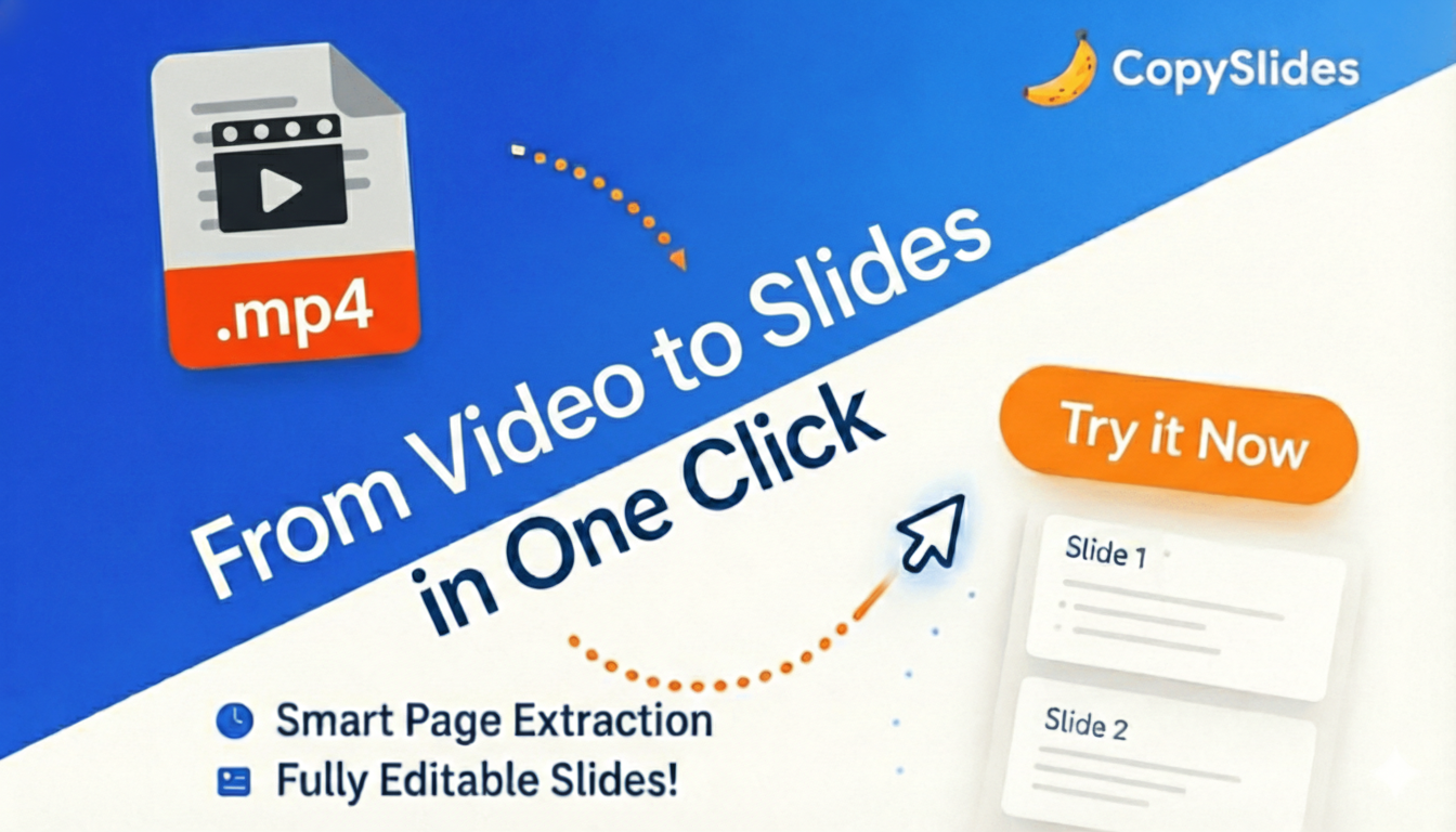 Video to Slides conversion example